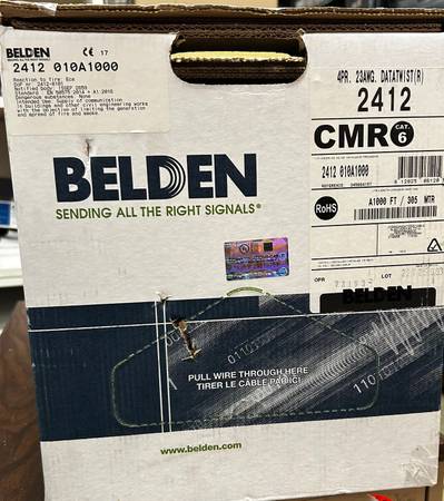 Cat6 Belden Cable Pull Box 1