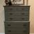 Newly Refinished Dark Green Tall Dresser W/ Stained Top 1 thumbnail