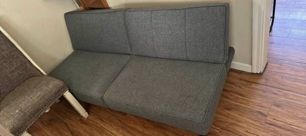 Nice grey futon sofa 1