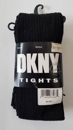 DKNY Black Tights, Medium 1