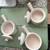 3 Sheffield Strawberries N Cream Stoneware crock Pots w/ Lids. 2 thumbnail