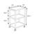 Luxor 3-Shelf Utility Cart Electric 42"H UCPL1GYE-B 3 thumbnail