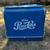 Vintage 1950's Blue PEPSI-COLA Picnic Metal Ice Chest Cooler w/ Bottle opener 1 thumbnail