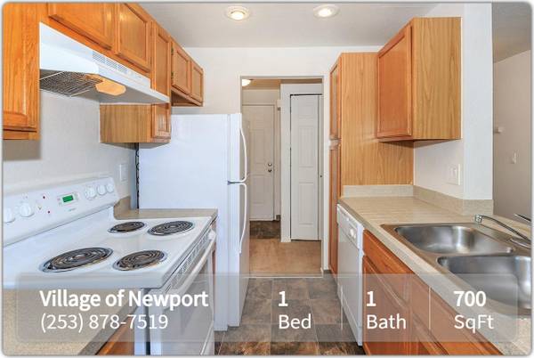 $1,490 / 1br - 700ft2 - Check us out! Great 1 BD / 1 BA by public transportation. 700 SqFt! (Kent)63799881142657121