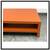 Custom Design Orange Leatherette Coffee Table 7 thumbnail