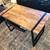 47” Brown/Black Computer Desk Wood/Steel with Under-Desk Keyboard Tray 7 thumbnail