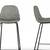 Pair of Slate Grey Vegan Leather Barstools / Counter stools 1 thumbnail