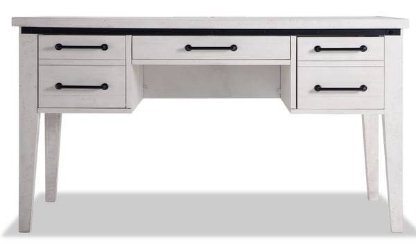 White 3-Drawer Desk with USB/electric outlets from MyBobs 1