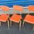 (3) Vintage Virco Orange Small Student Stackable Classroom Desk Chair 1 thumbnail