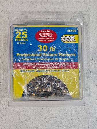 OOK Quantity 25 Pieces 30lb. Professional Picture Hangers 1