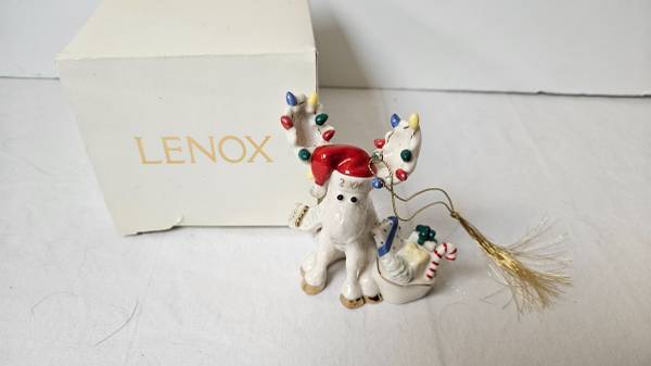 2006 Lenox Merry Moose Clause Marcel Christmas Ornament 1