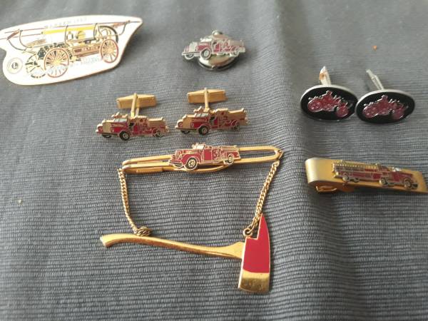 Fireman/firefighter/cufflinks/tie clip 1