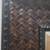 Carved Wood and Woven Leather Mirror 2 thumbnail