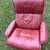 Ekornes Stressless Large ROYAL Cherry  Color Leather Swivel Recliner Ottoman 5 thumbnail