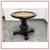 Contemporary Mahogany Pedestal Dining Table With Glass Table Top 6 thumbnail