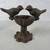 Country Cottage Rustic Cast Iron Bird Bath Trinket Dish 4 3/4" Tall 4 thumbnail