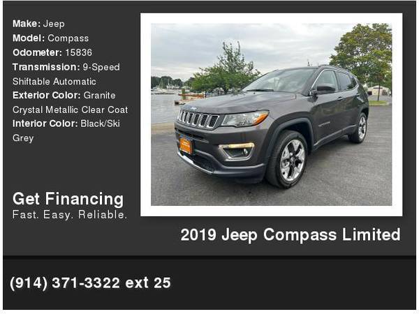2019 Jeep Compass Limited - $21,449 (Larchmont, NY)63654717148161120
