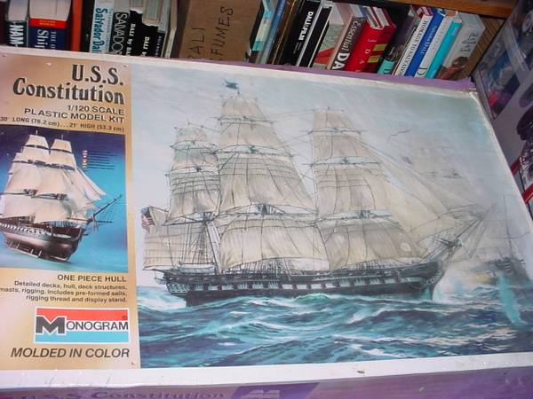 USS CONSTITUTION 1/120 Sailing Ship Model Kit 30" 1