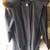 Vintage Black Wool Coat w/ Fox Fur Trimmed Hood & Scarf Collar Size 12 5 thumbnail