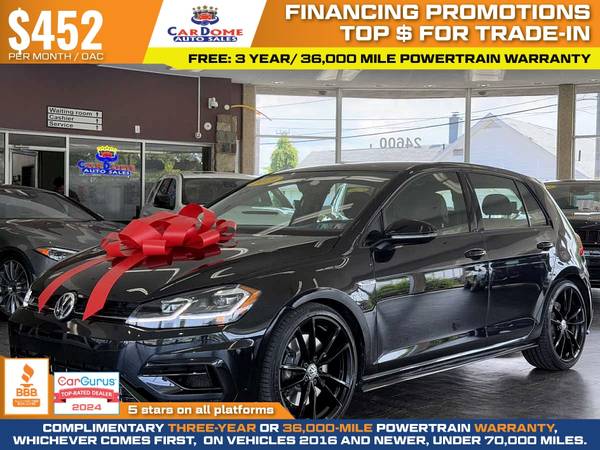 2019 Volkswagen Golf R - $564 (CarDome)63470238263809123