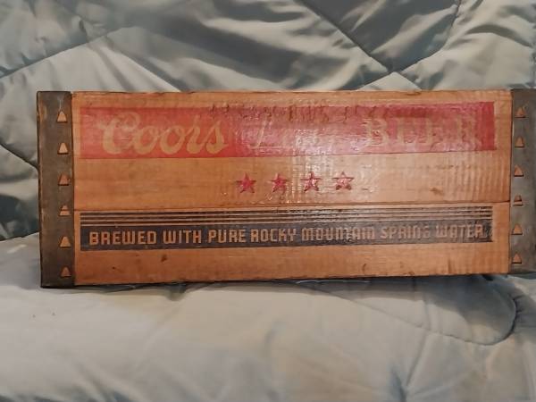 Vintage Coors wooden crate - collectibles - by owner - sale