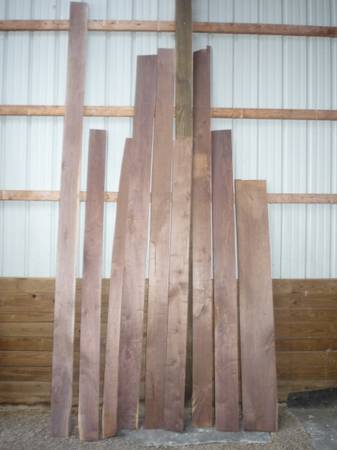 11) 7/8 surface planed walnut boards 1