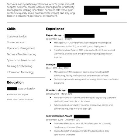 EXPERIENCED PROFFESSIONAL SEEKING WORK 1
