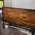 West elm wood and metal queen headboard 1 thumbnail