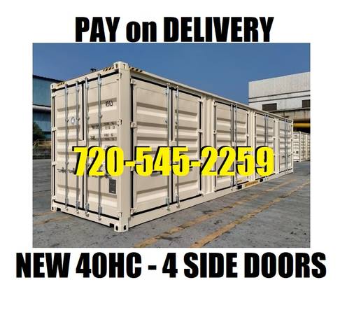 BRAND NEW 40' SIDE DOOR Storage Container DENVER CONTAINERS Conex PODS 1