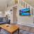 wood burning free stand fireplace - kitchen - finished basement 2 thumbnail