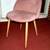 ACCENT CHAIR Pinkish Tan Blonde Legs Desk Living Room Office Seat 3 thumbnail