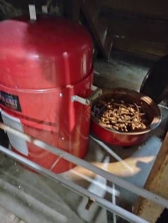 Red electric smoker 1