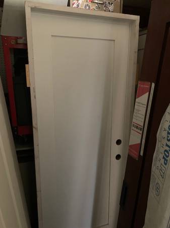2' 6” x 6' 8" Shaker  fire  label door unit 1
