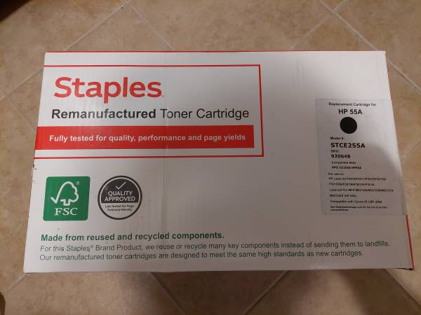 Staples Toner HP 55A STCE255A 920648 Printer 1