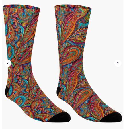 New Soft, Stretchy Crew Socks - My Original Design 1