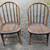 Pair of Antique Windsor Chairs Spindle Back Farmhouse Kitchen 2 thumbnail