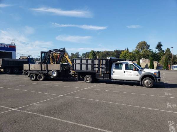 Drainage Dump truck  bobcat excavator 1