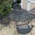 Heavy Wrought Iron Patio Table with 4 matching chairs 2 thumbnail