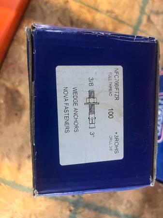 Full Thread Wedge Anchors (3/8" x 3") 1