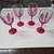 Designer "Joy" hand painted wine glasses 1 thumbnail