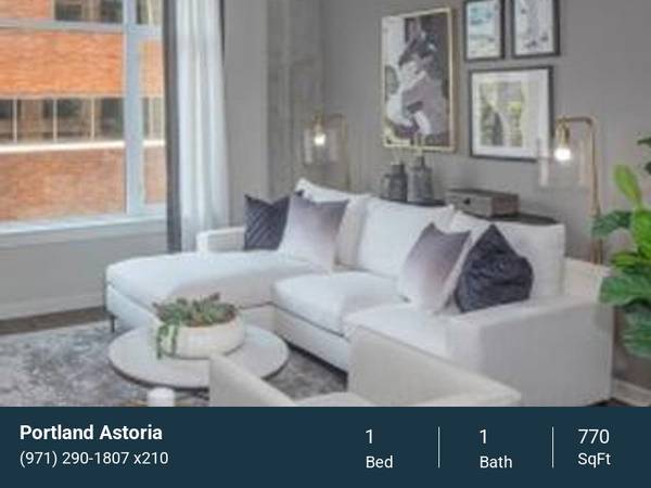 $1,950 / 1br - 770ft2 - Work, Play  Relax  All Within Portland Astoria! (Downtown Portland)64038878184194120