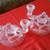 Beautiful Pair of Antique Etched Depression Glass Candle Holders 7 thumbnail