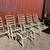 6 Sunbeam white aluminum arm chairs patio /lawn stack-able set 2 thumbnail