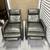 Gray Leather Pushback Recliners (2) 4 thumbnail