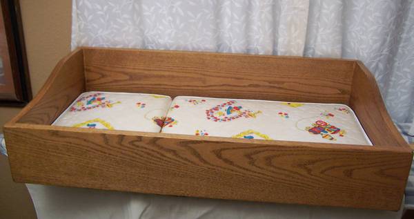 Changing table topper for dresser - perfect for grandma's house 1