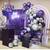 COKAOBE Purple Shimmer Wall Backdrop, 24PCS Square Sequin Shimmer Back 7 thumbnail