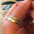 18K Italian Yellow and White Gold Wide and Heavy Band (Size 9-10) 2 thumbnail