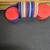 Vintage Wood Red, White &  Blue Poker Chips 3 thumbnail