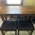DINING TABLE COUNTER HOIGHT 4 STOOLS 1 thumbnail