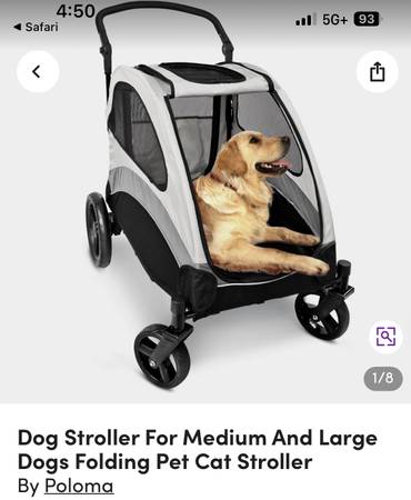 Dog stroller for medium and large dogs 1